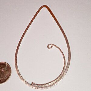 Beautiful Large Teardrop Findings Silver or Gold Plated